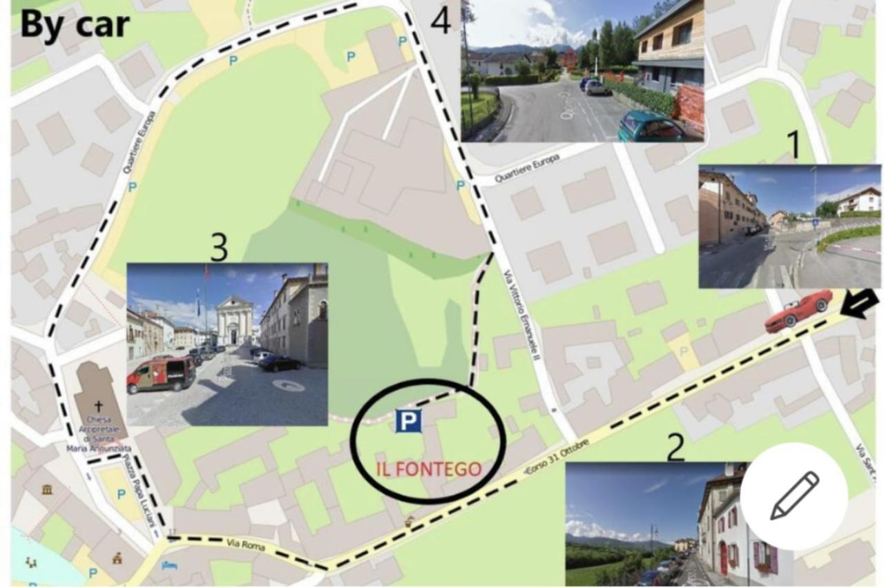 Il Fontego Bed and Breakfast Mel Exteriör bild